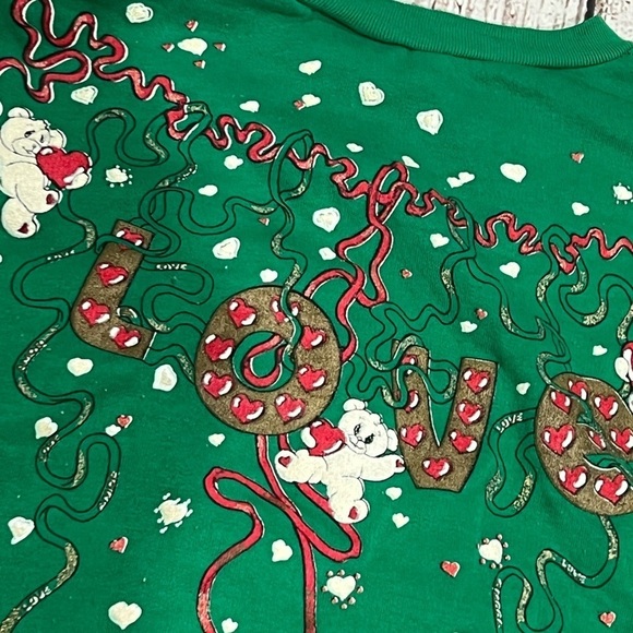 Vintage Christmas Bear Holiday Xmas Ugly Sweater Party 1980s Sweatshirt - Picture 7 of 8